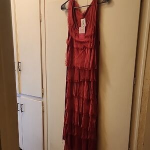 Gigi Moda Elegant Red Maxi Dress